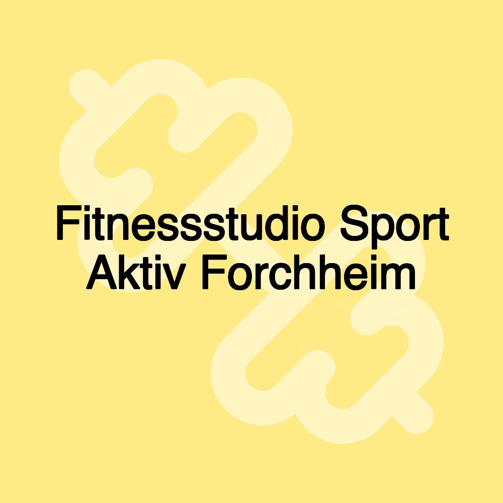 Fitnessstudio Sport Aktiv Forchheim