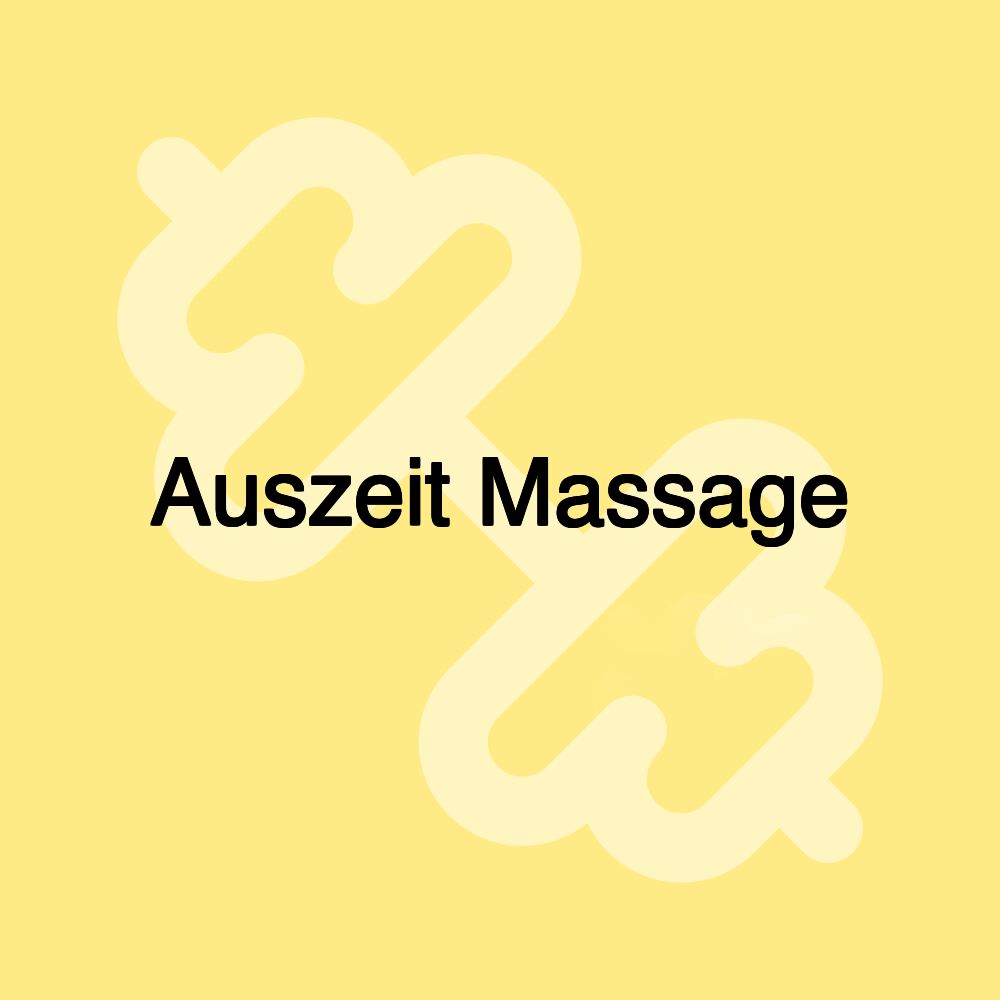 Auszeit Massage