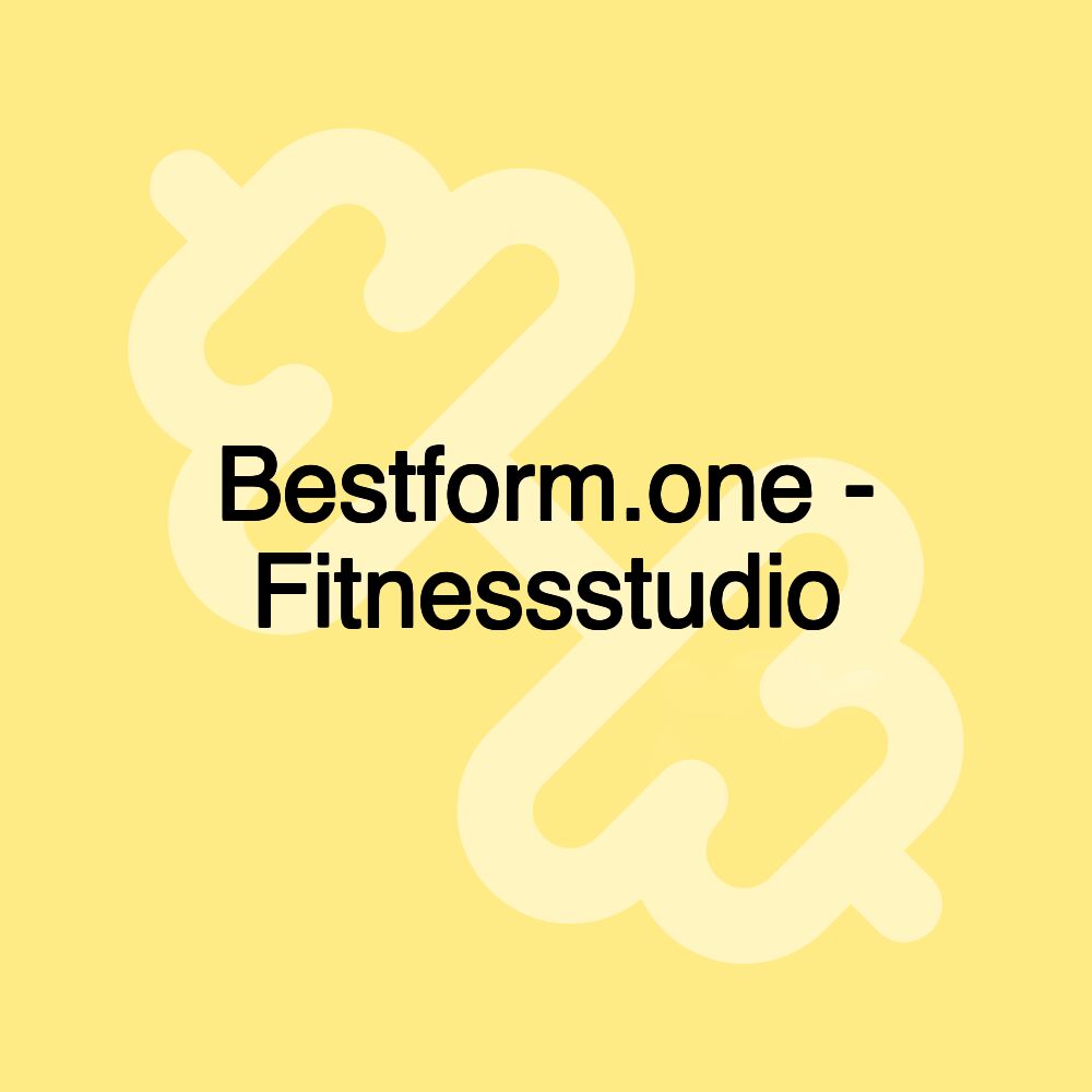 Bestform.one - Fitnessstudio