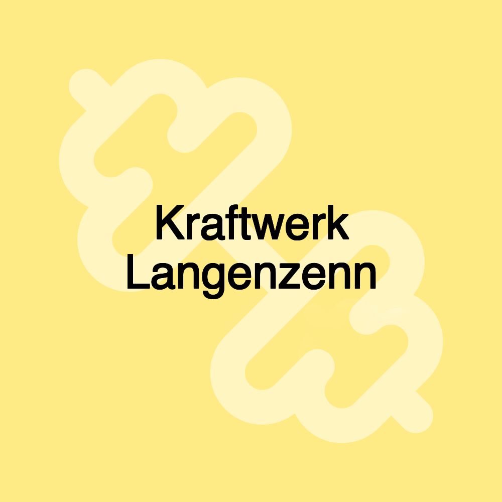 Kraftwerk Langenzenn