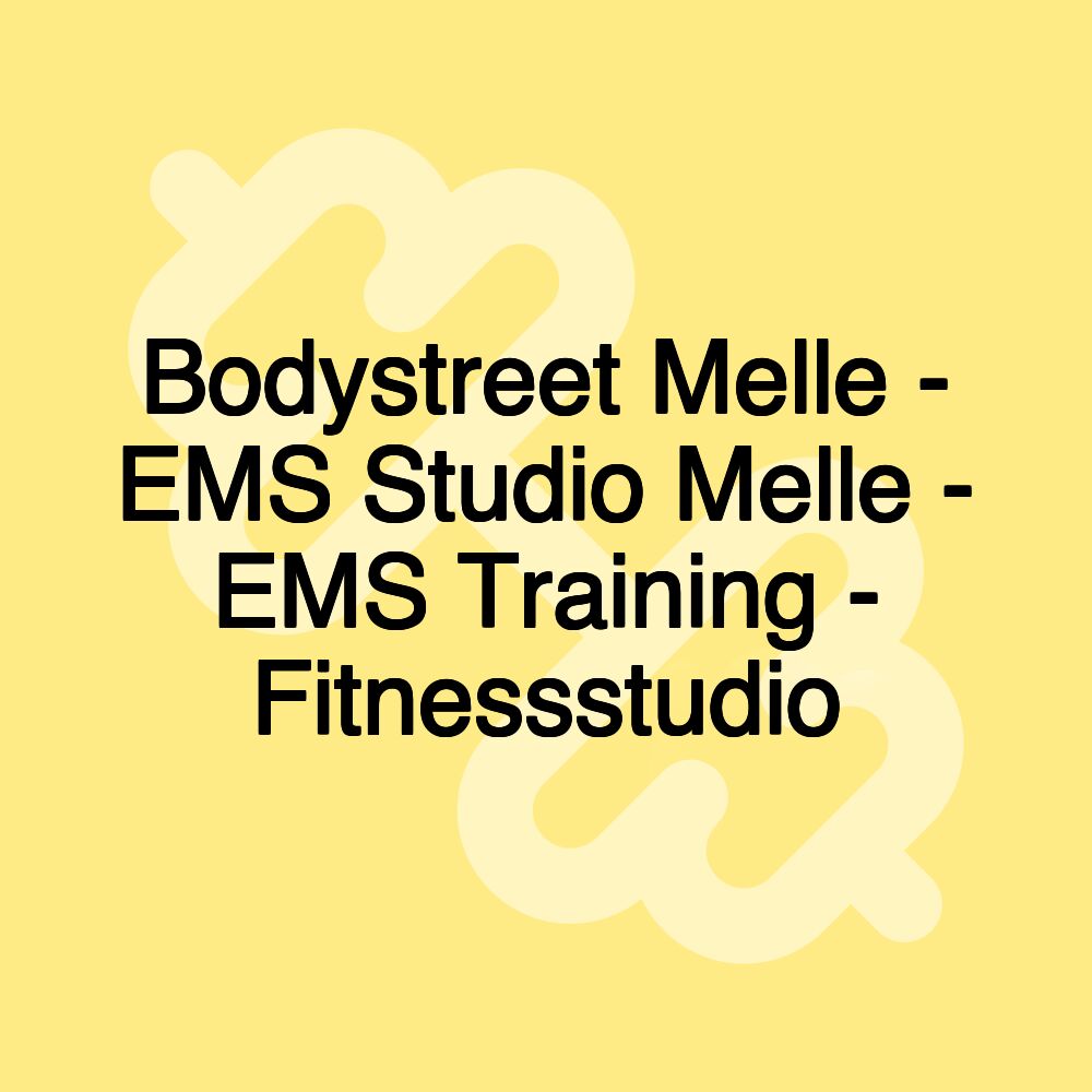 Bodystreet Melle - EMS Studio Melle - EMS Training - Fitnessstudio