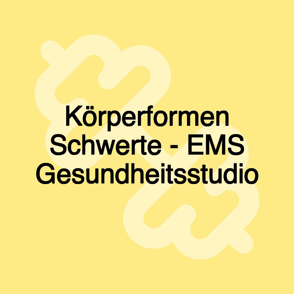 Körperformen Schwerte - EMS Gesundheitsstudio