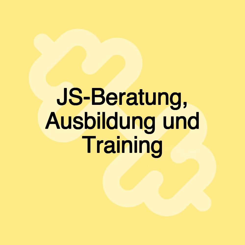 JS-Beratung, Ausbildung und Training