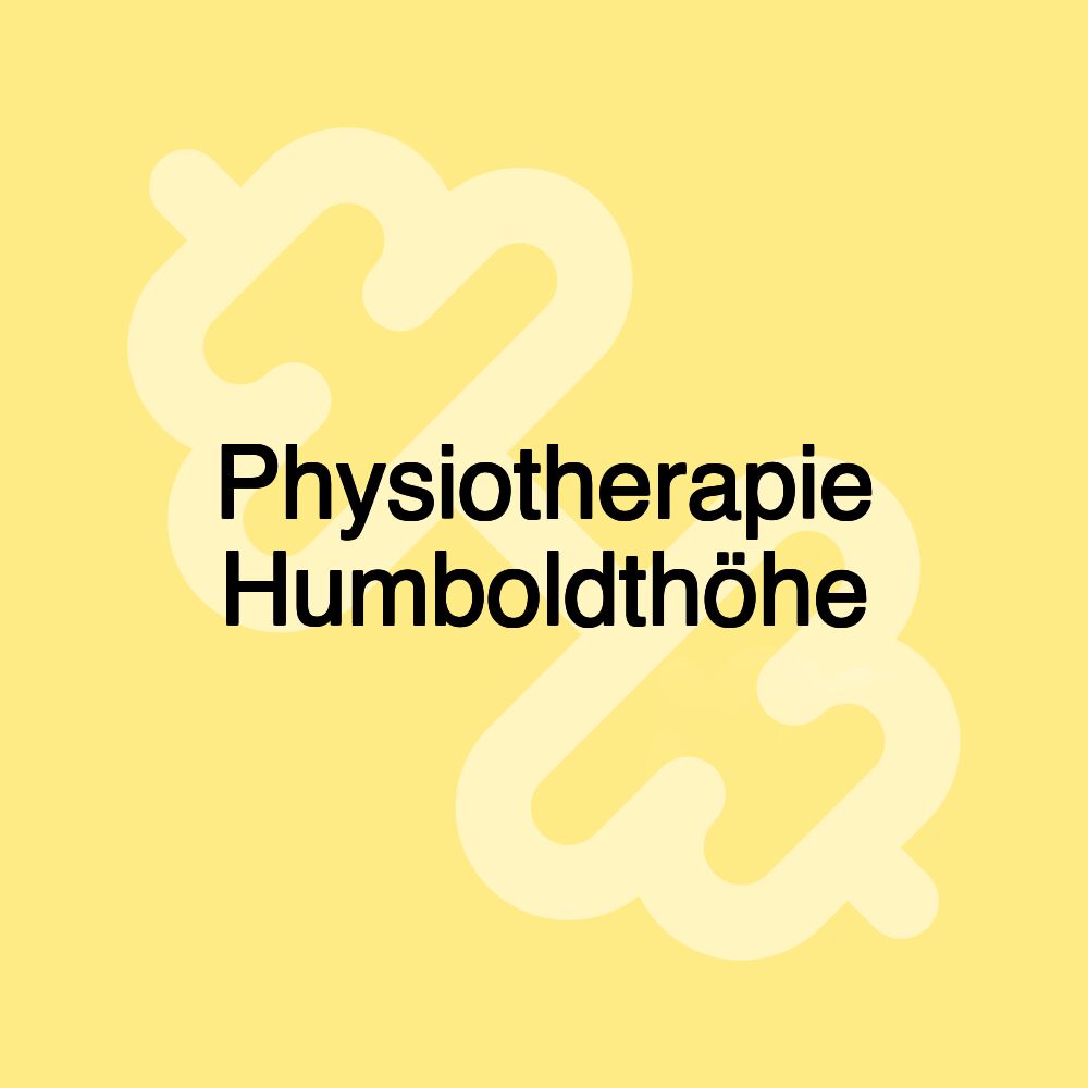 Physiotherapie Humboldthöhe