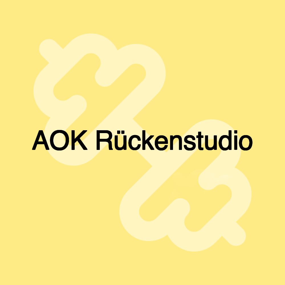 AOK Rückenstudio