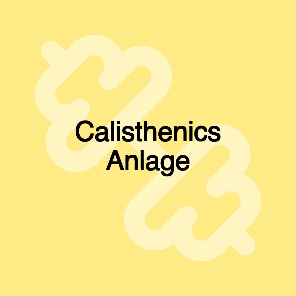 Calisthenics Anlage