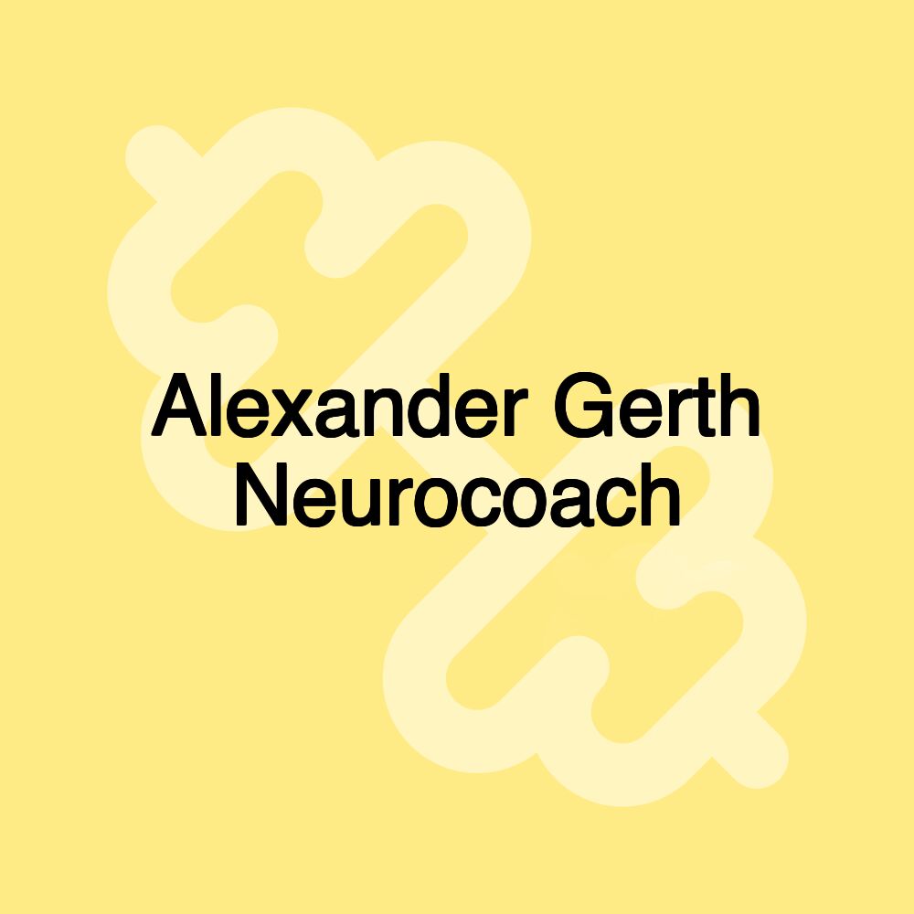 Alexander Gerth Neurocoach