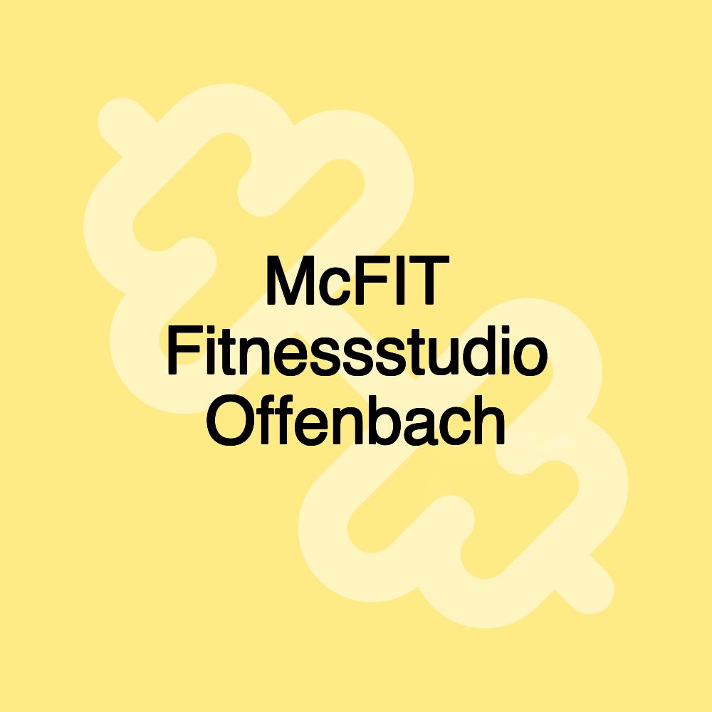 McFIT Fitnessstudio Offenbach