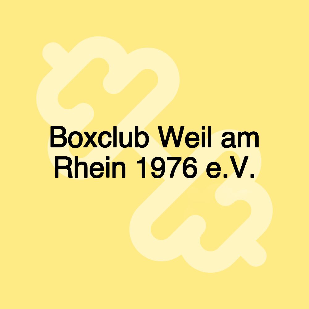 Boxclub Weil am Rhein 1976 e.V.