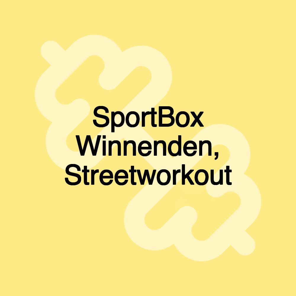 SportBox Winnenden, Streetworkout