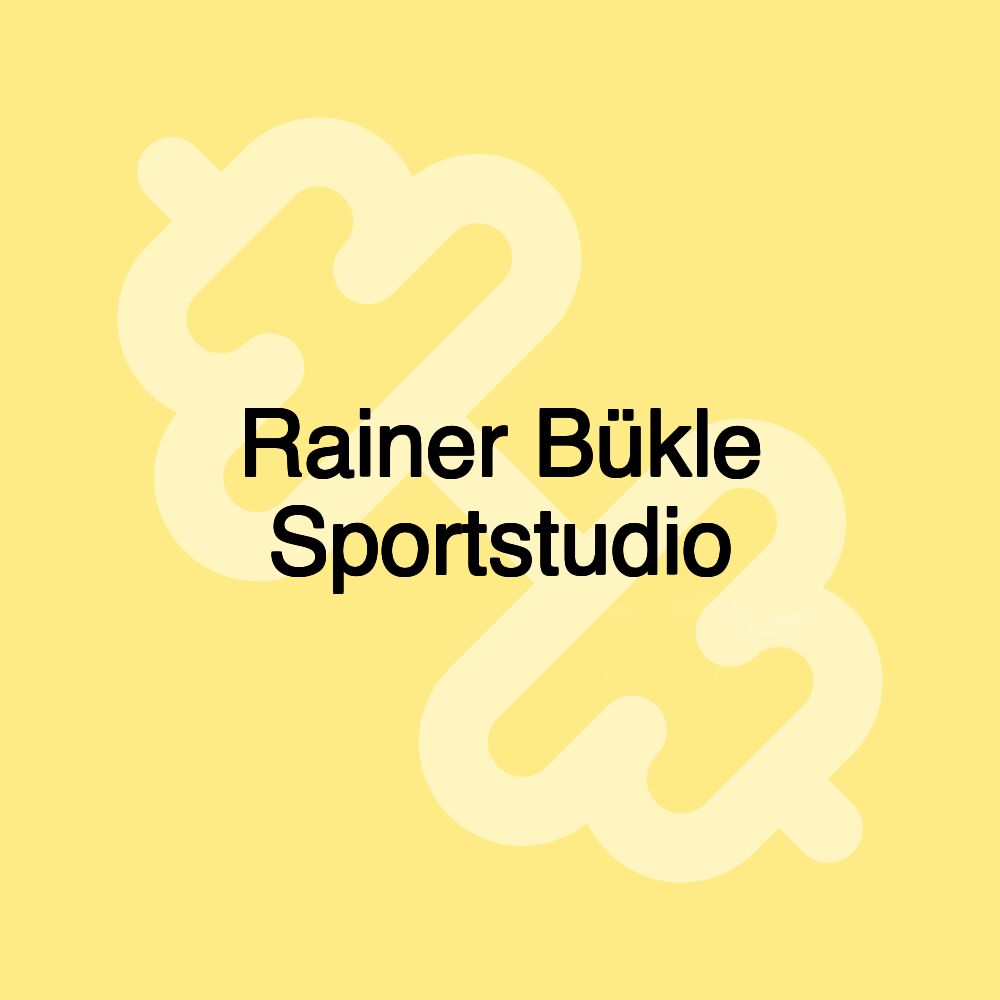 Rainer Bükle Sportstudio