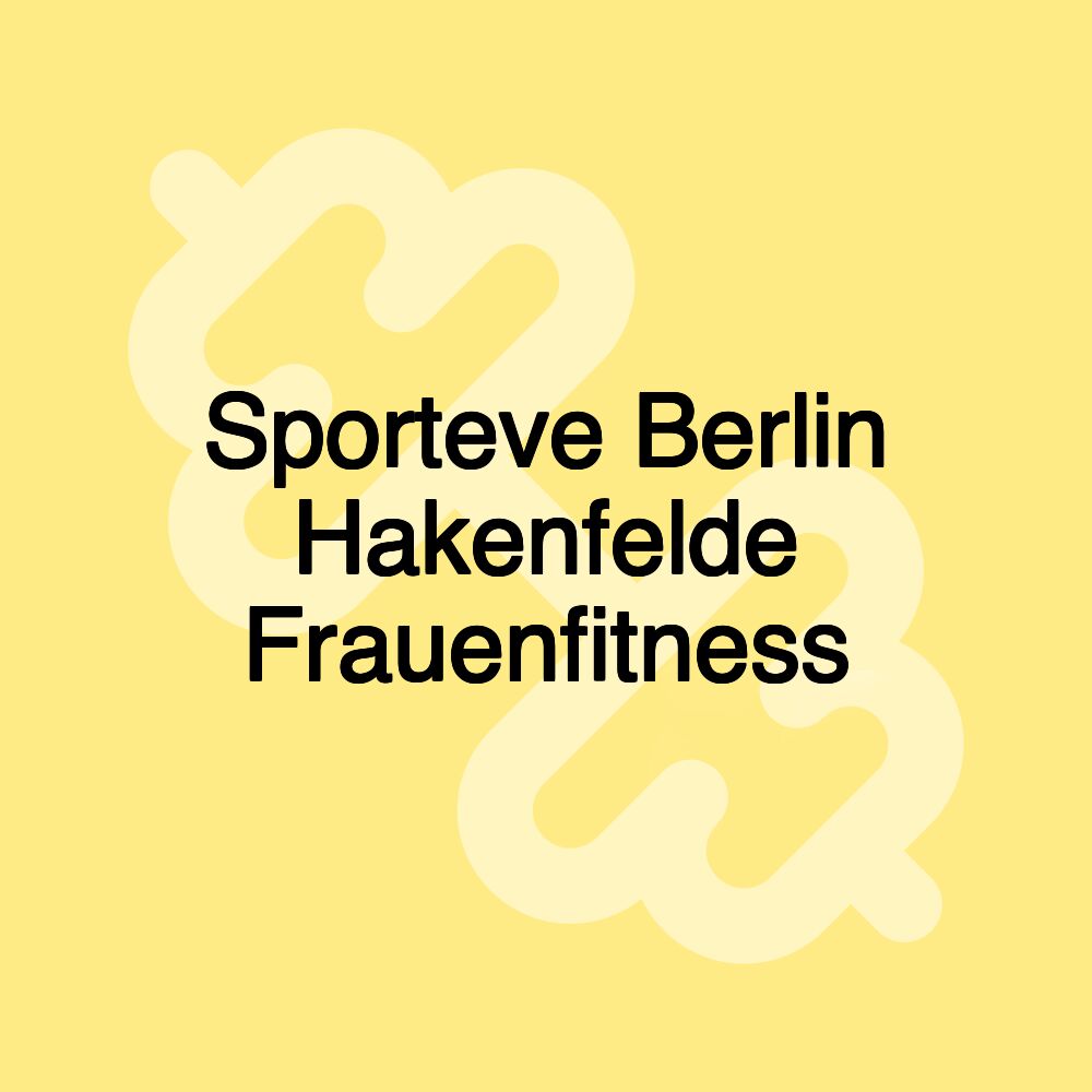 Sporteve Berlin Hakenfelde Frauenfitness