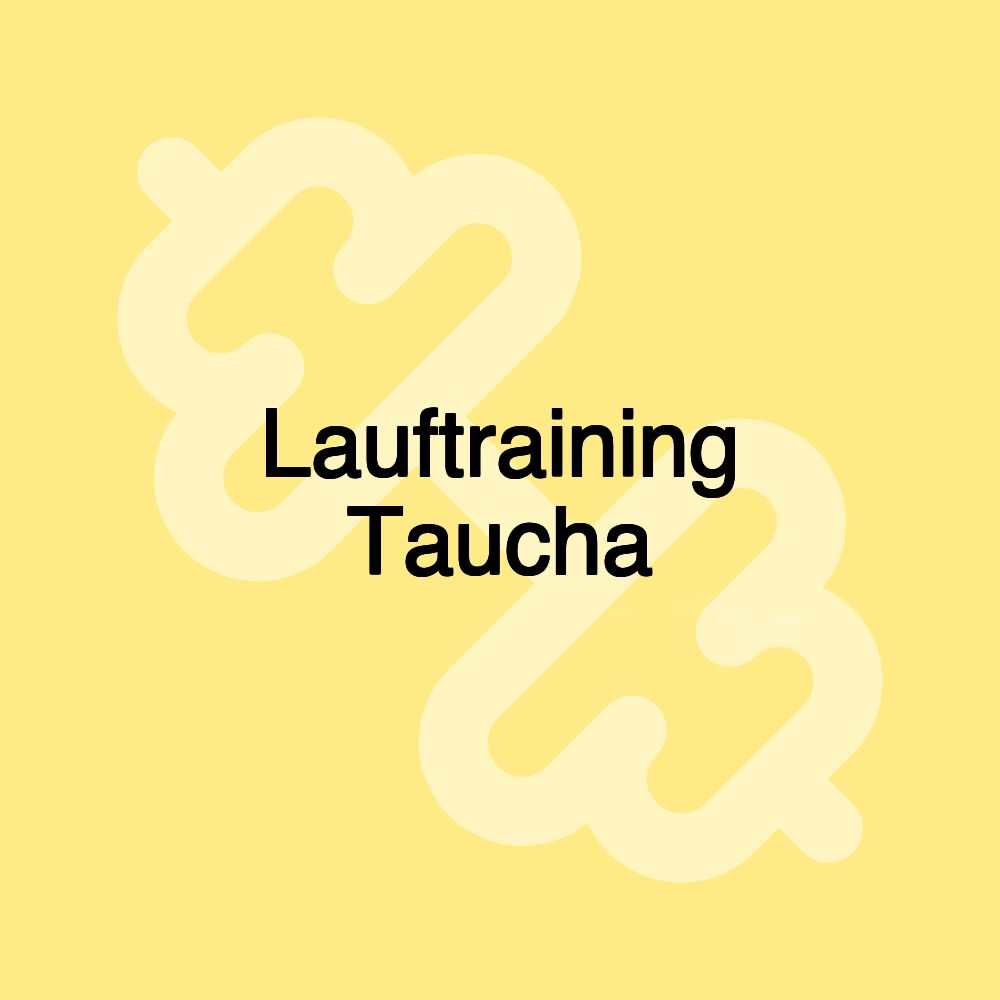 Lauftraining Taucha