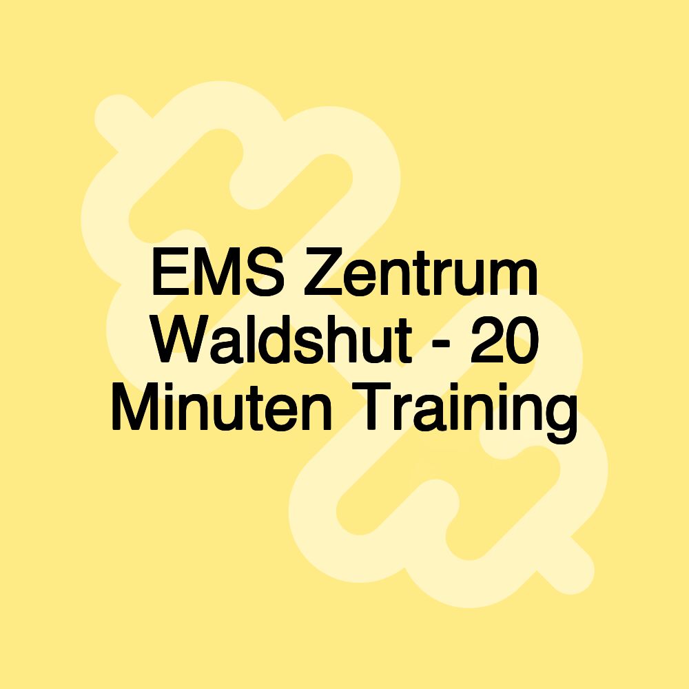 EMS Zentrum Waldshut - 20 Minuten Training