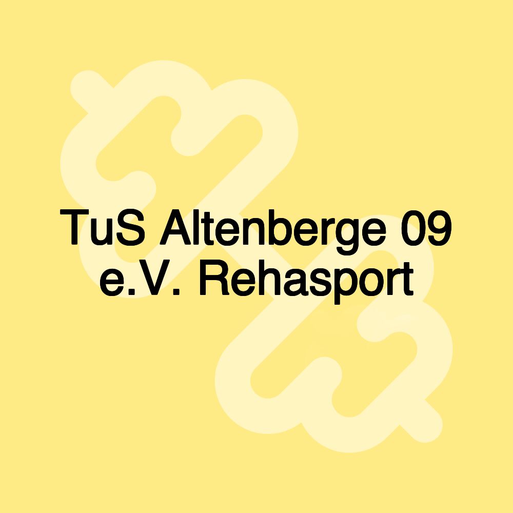 TuS Altenberge 09 e.V. Rehasport