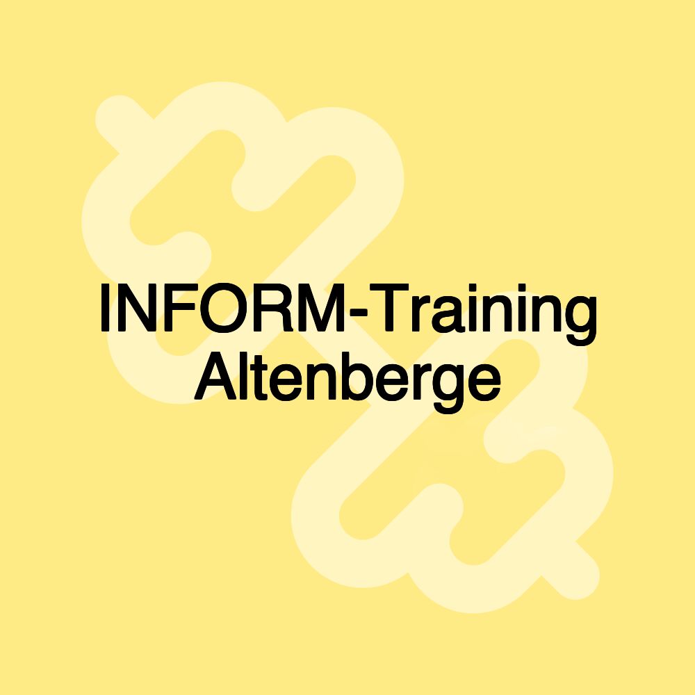 INFORM-Training Altenberge