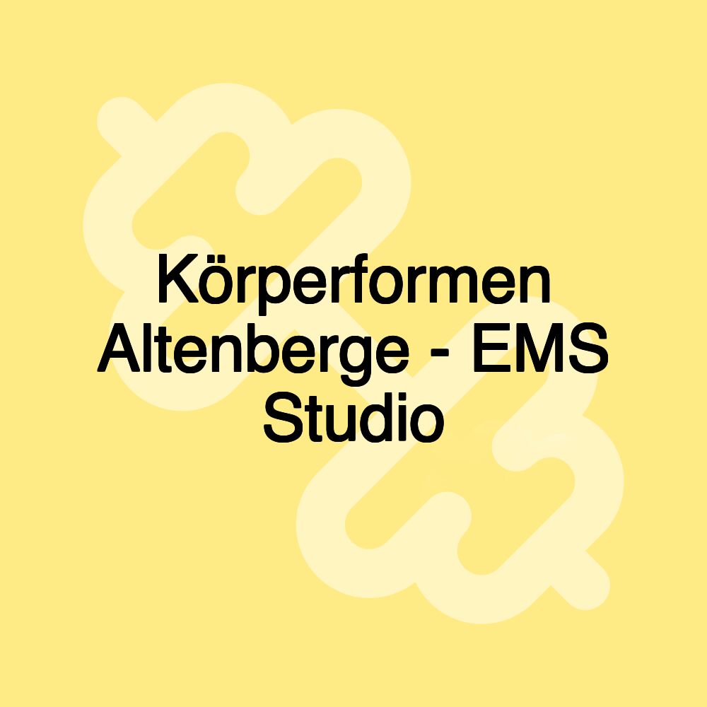 Körperformen Altenberge - EMS Studio