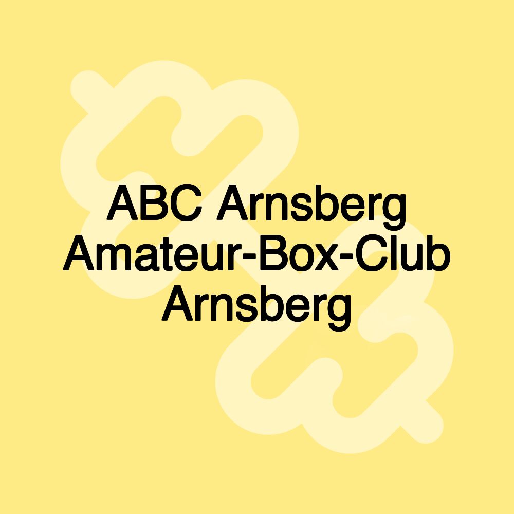 ABC Arnsberg Amateur-Box-Club Arnsberg