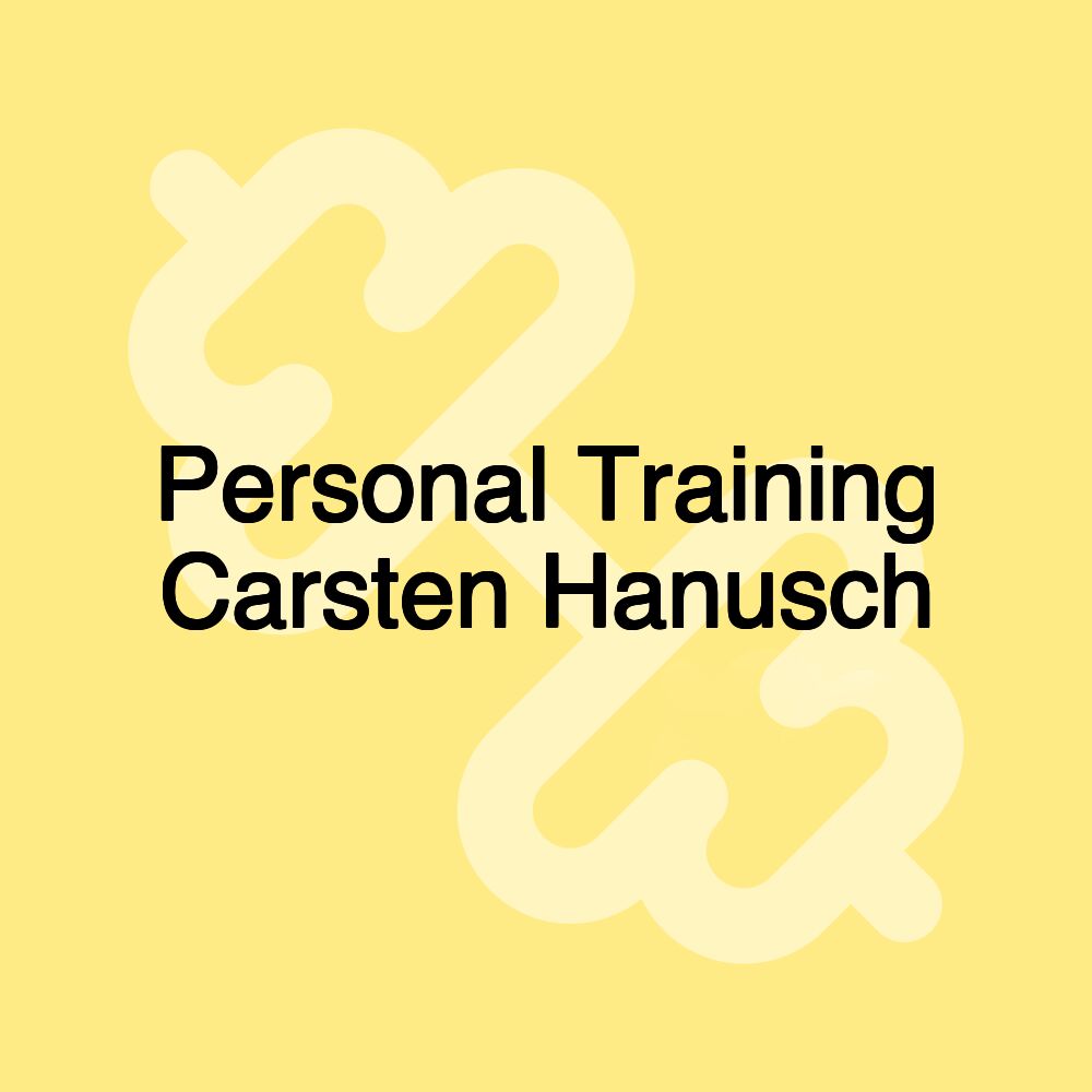 Personal Training Carsten Hanusch