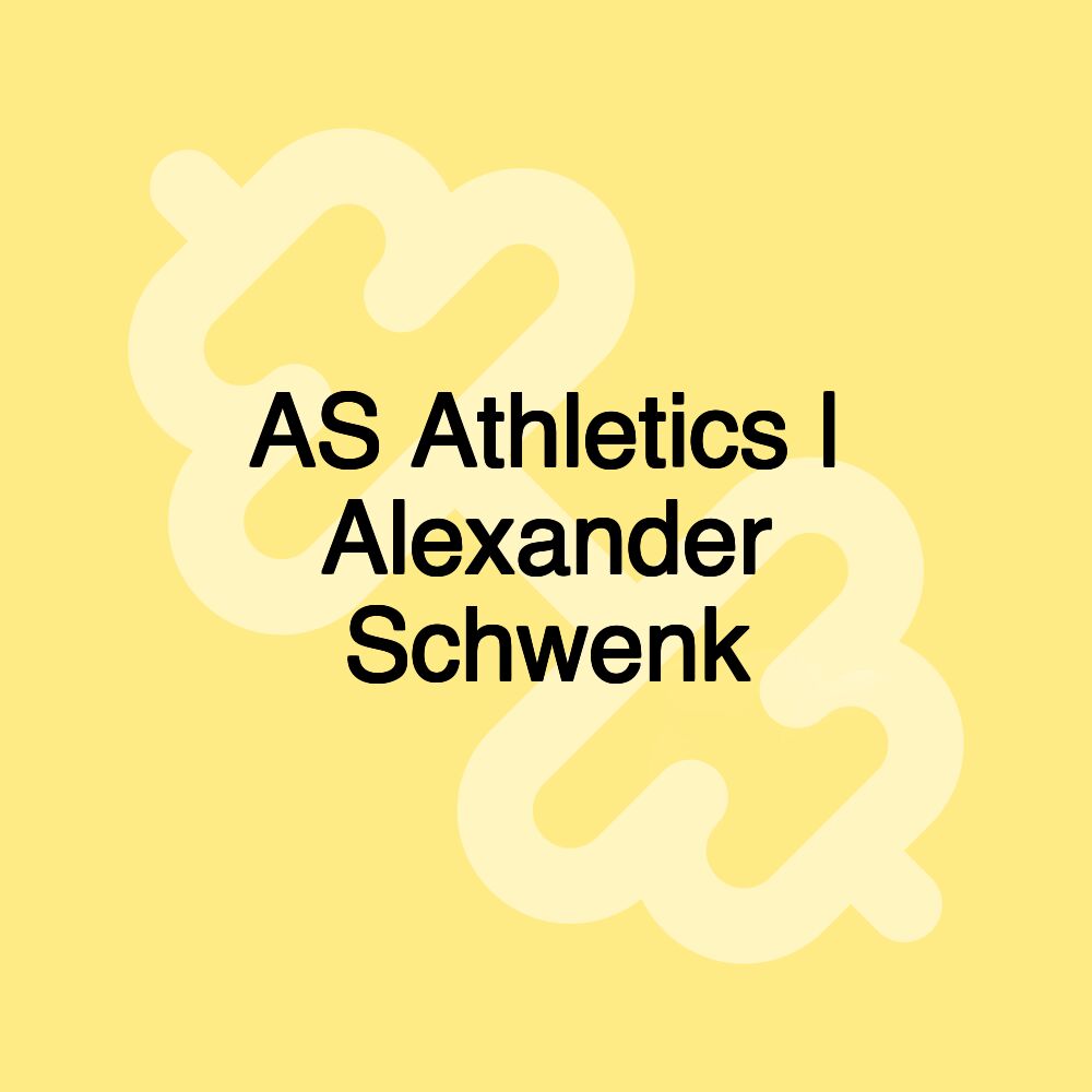 AS Athletics | Alexander Schwenk