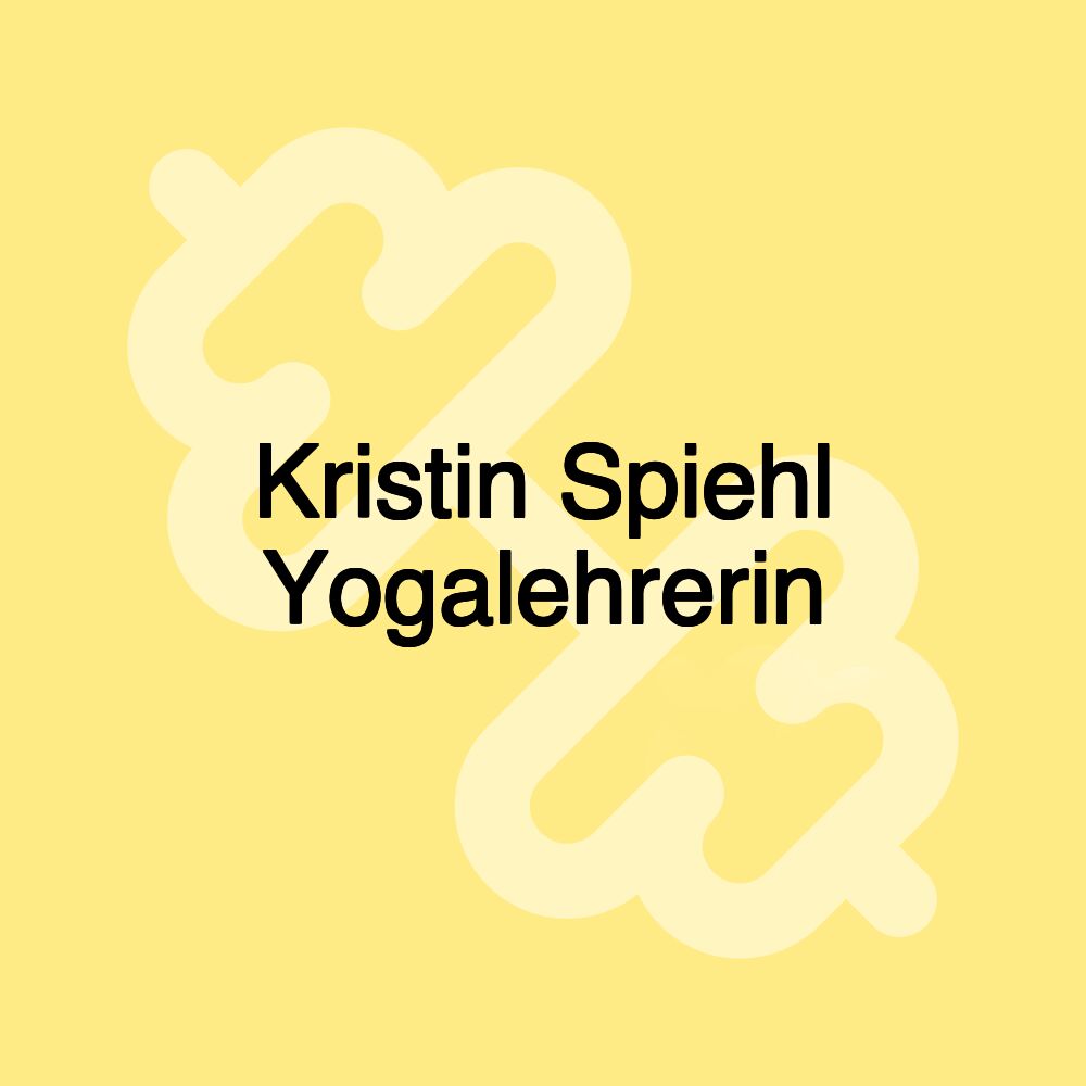 Kristin Spiehl Yogalehrerin