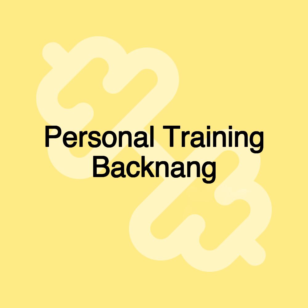 Personal Training Backnang