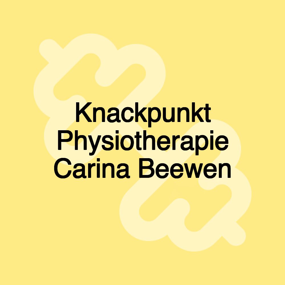 Knackpunkt Physiotherapie Carina Beewen