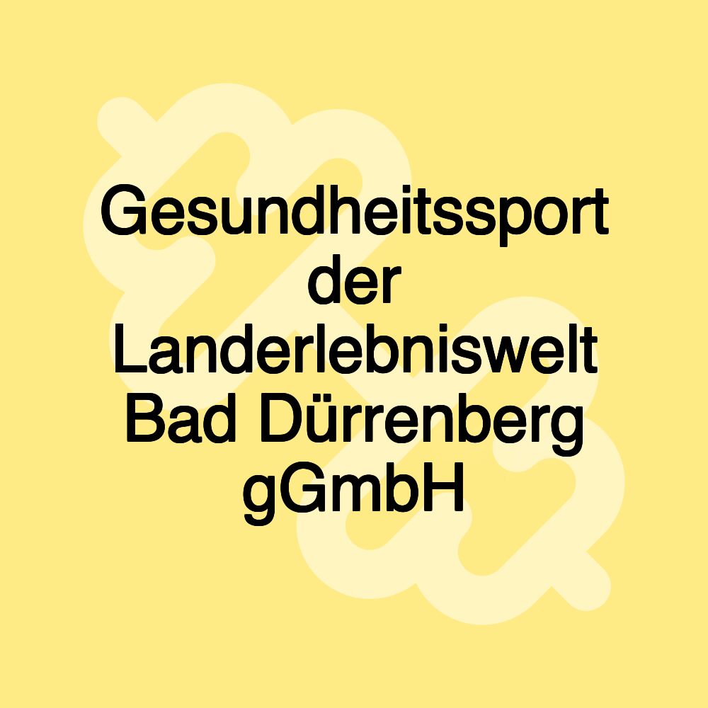 Gesundheitssport der Landerlebniswelt Bad Dürrenberg gGmbH