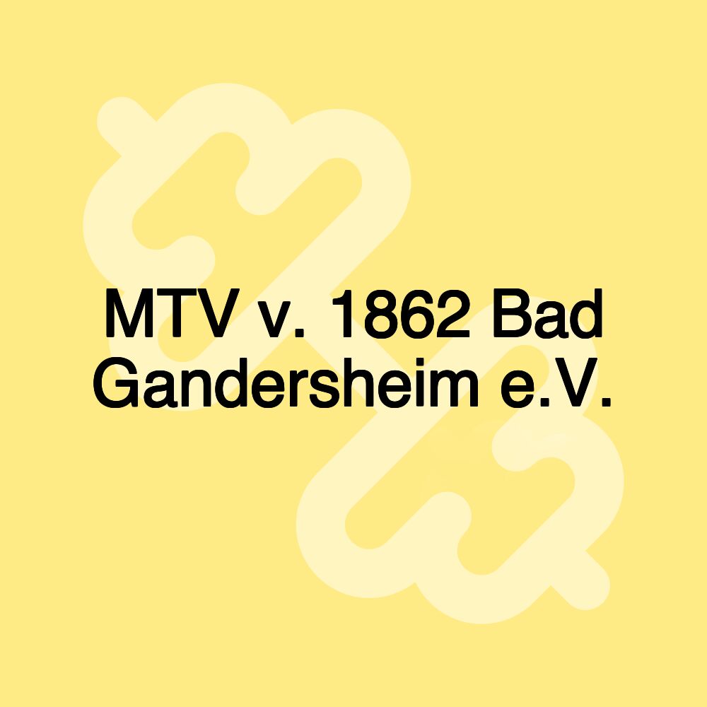 MTV v. 1862 Bad Gandersheim e.V.