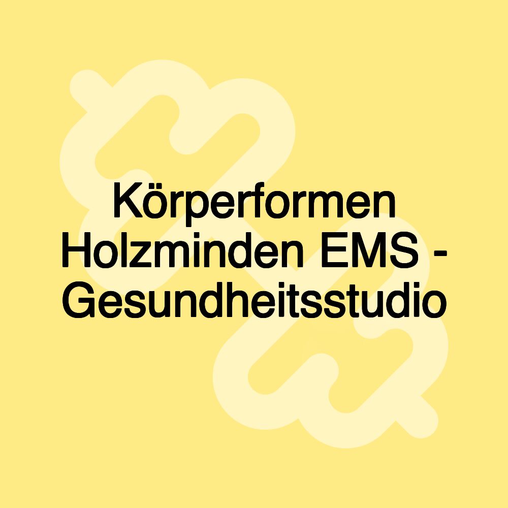 Körperformen Holzminden EMS - Gesundheitsstudio