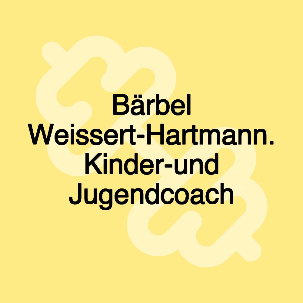 Bärbel Weissert-Hartmann. Kinder-und Jugendcoach