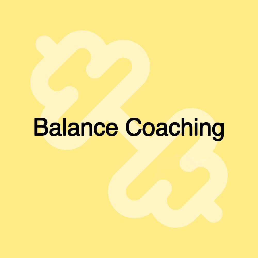 Balance Coaching