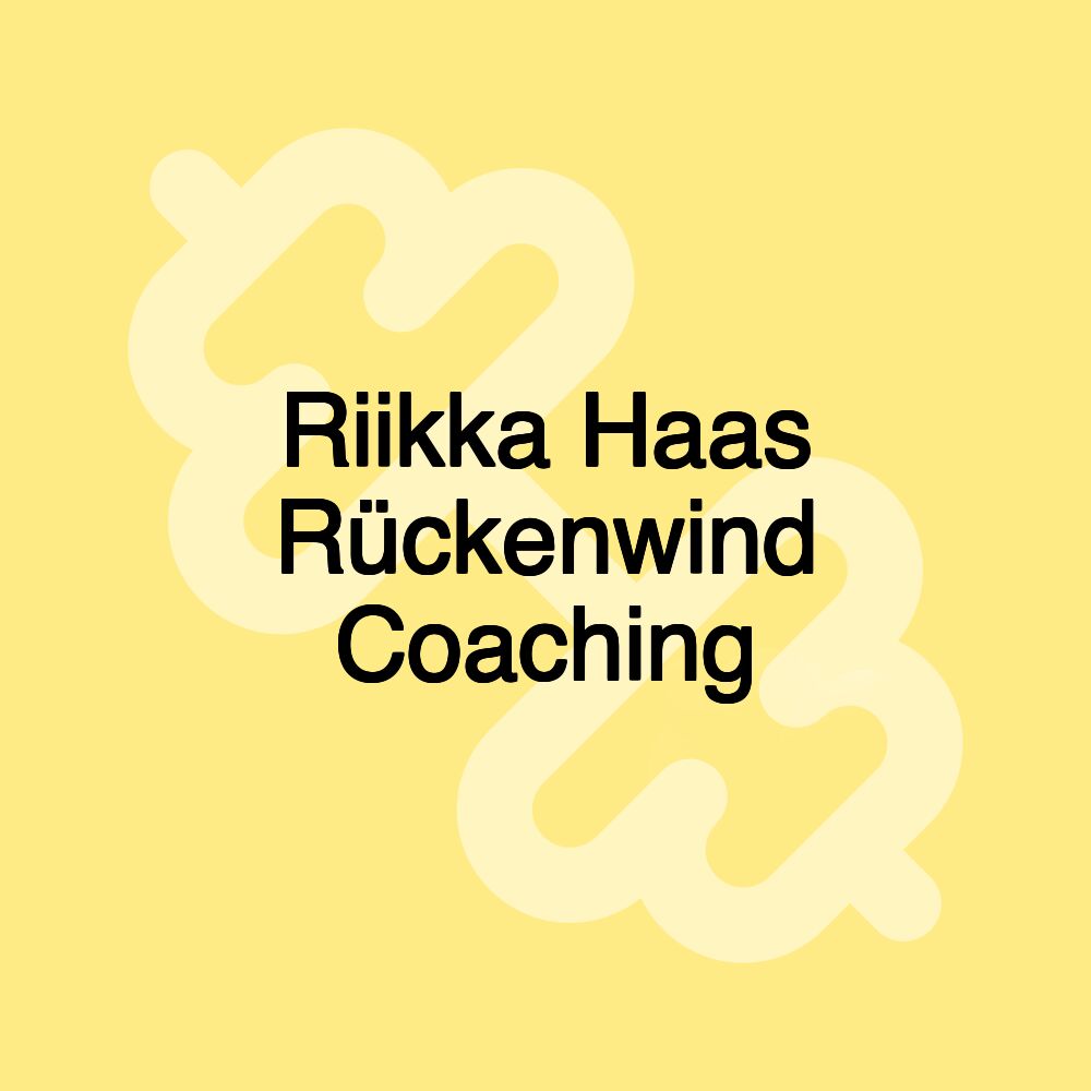 Riikka Haas Rückenwind Coaching