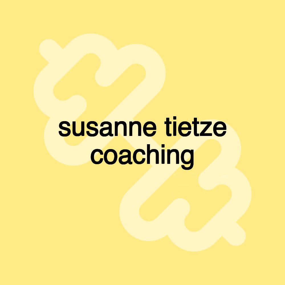 susanne tietze coaching