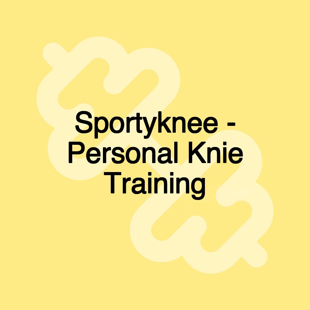 Sportyknee - Personal Knie Training