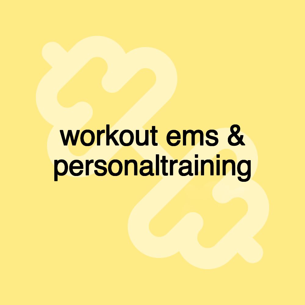 workout ems & personaltraining