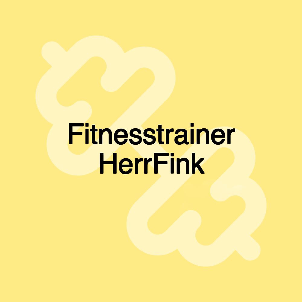 Fitnesstrainer HerrFink