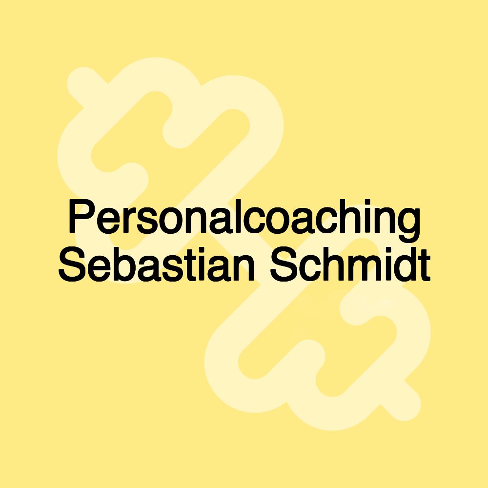 Personalcoaching Sebastian Schmidt