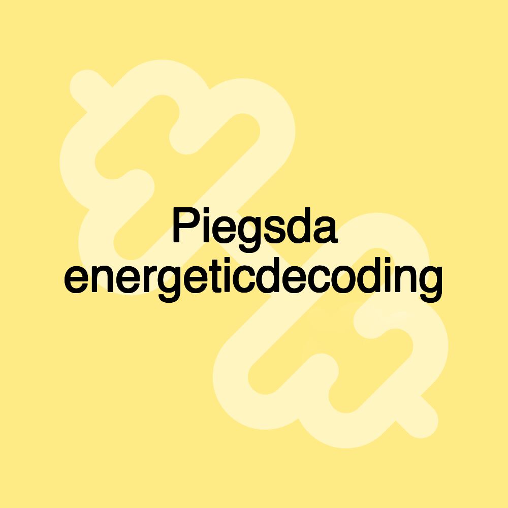 Piegsda energeticdecoding