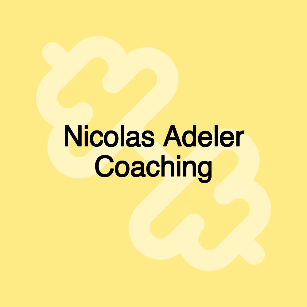 Nicolas Adeler Coaching