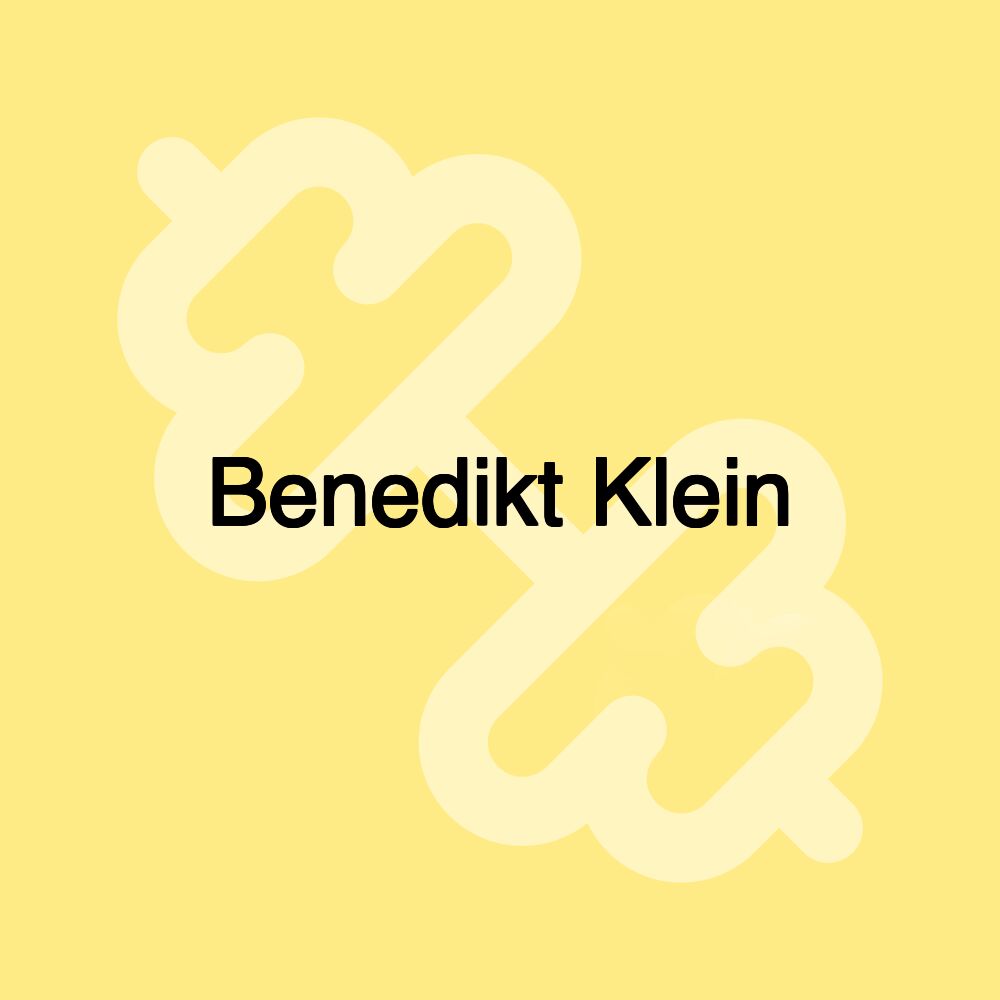 Benedikt Klein