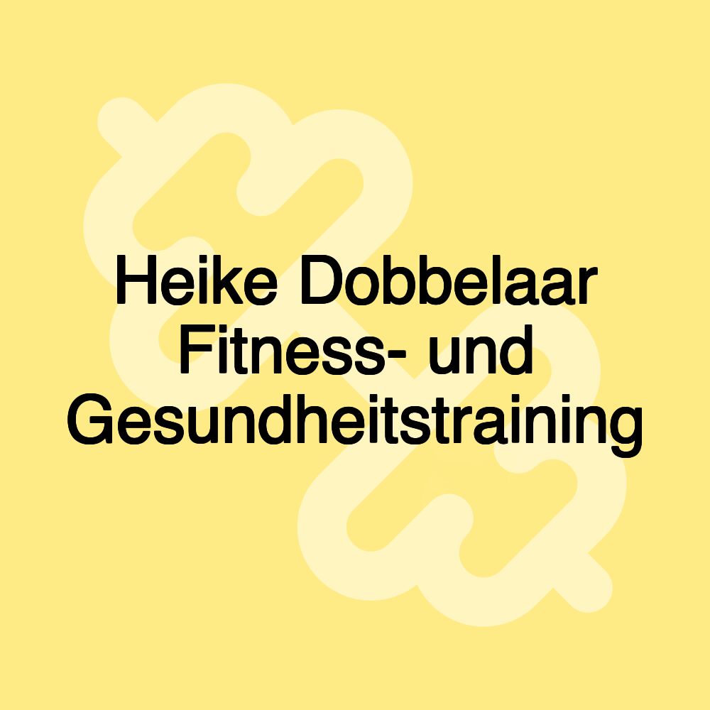 Heike Dobbelaar Fitness- und Gesundheitstraining