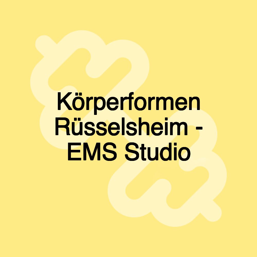 Körperformen Rüsselsheim - EMS Studio