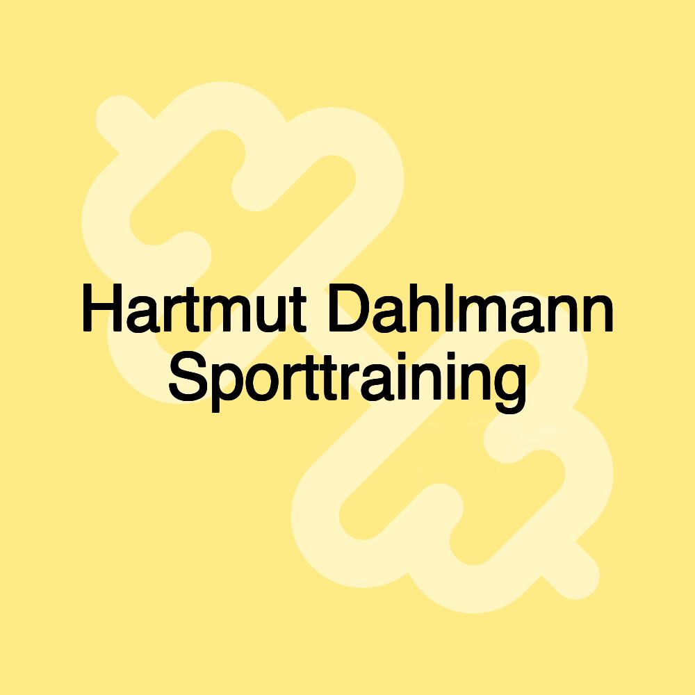 Hartmut Dahlmann Sporttraining