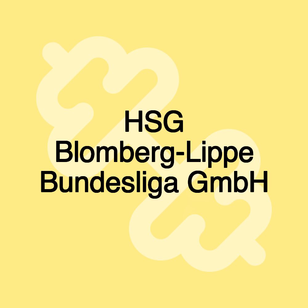 HSG Blomberg-Lippe Bundesliga GmbH