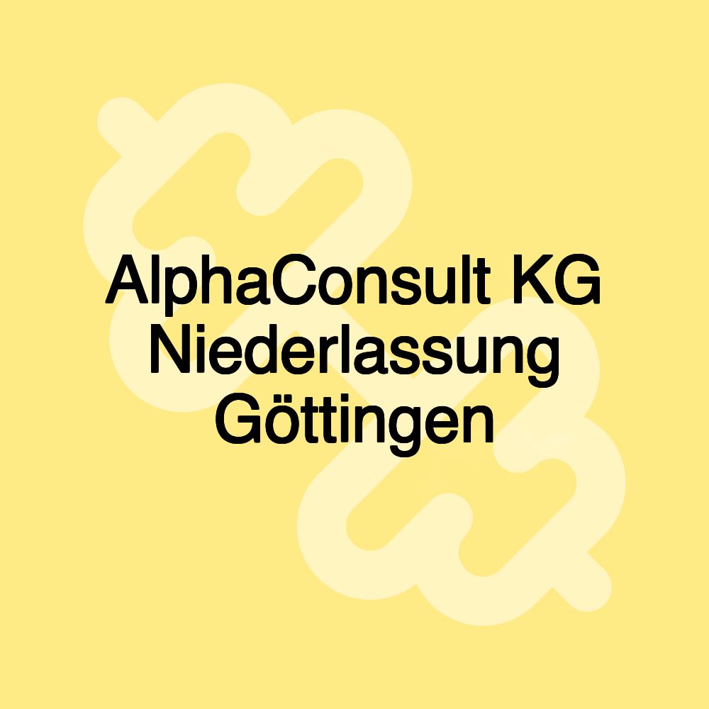 AlphaConsult KG Niederlassung Göttingen