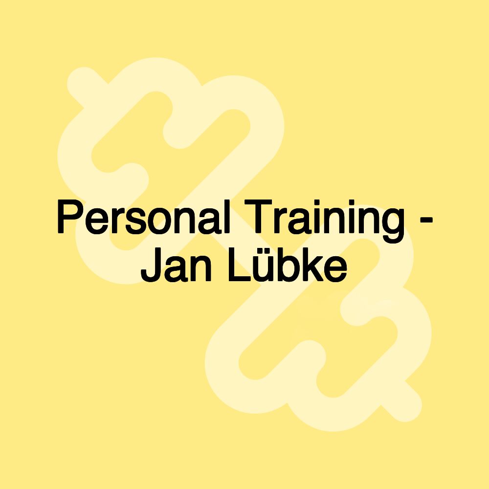 Personal Training - Jan Lübke