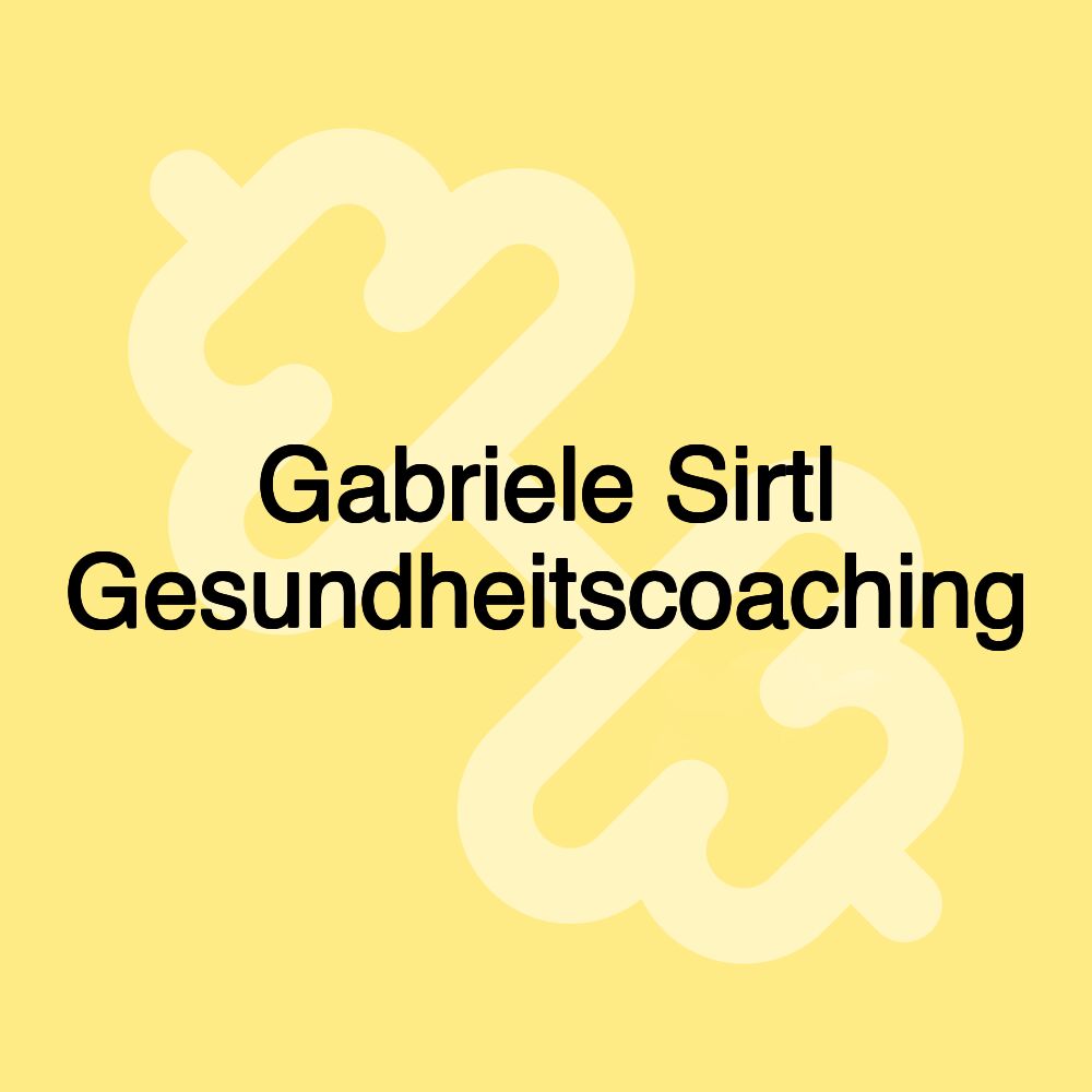 Gabriele Sirtl Gesundheitscoaching