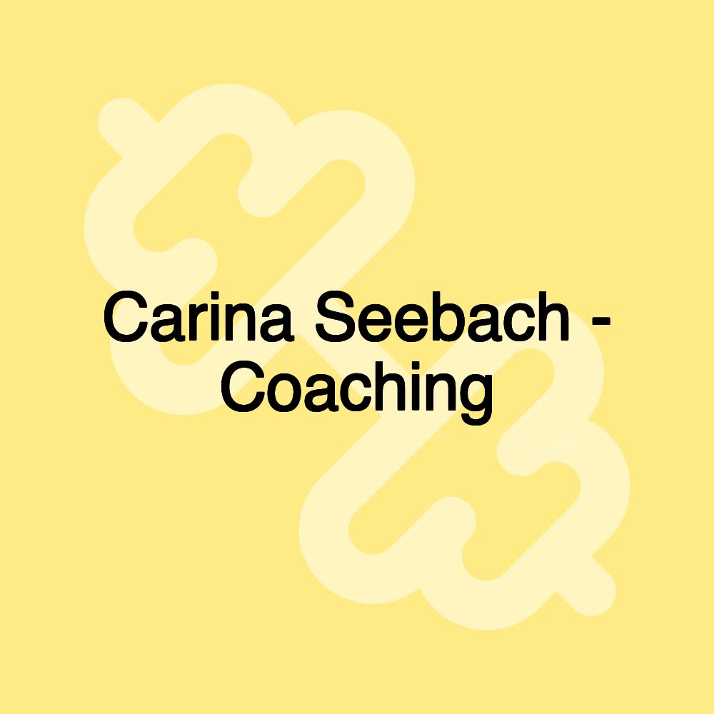 Carina Seebach - Coaching