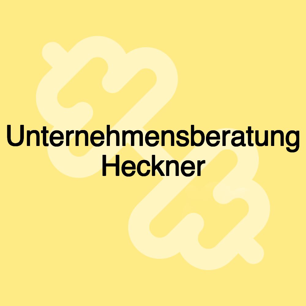 Unternehmensberatung Heckner